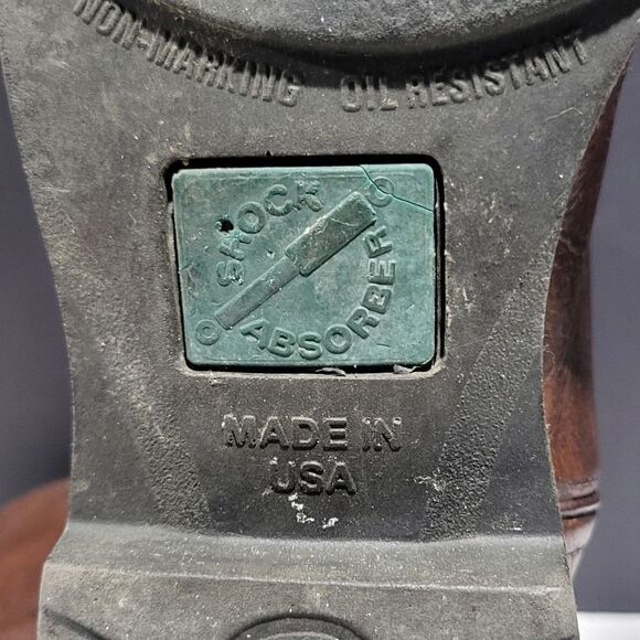 Santa Fe Men's Leather Oil Resistant Work Boots - Picture 7 of 14